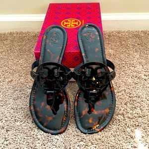 Tory Burch Miller Patent Leather, tortoise, size 9